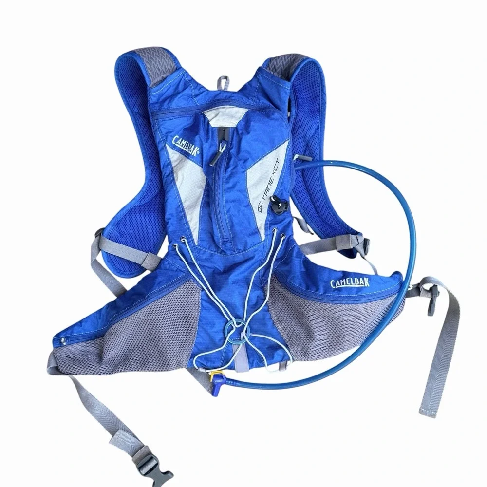 CamelBak Octane XCT Hydration Pack Backpack 70oz Water Reservoir Blue Gray